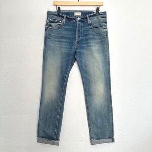 Mother Mr Jeans The Neat Cuff Ankle Fray Mens Size 33 The Last Supper Luxury